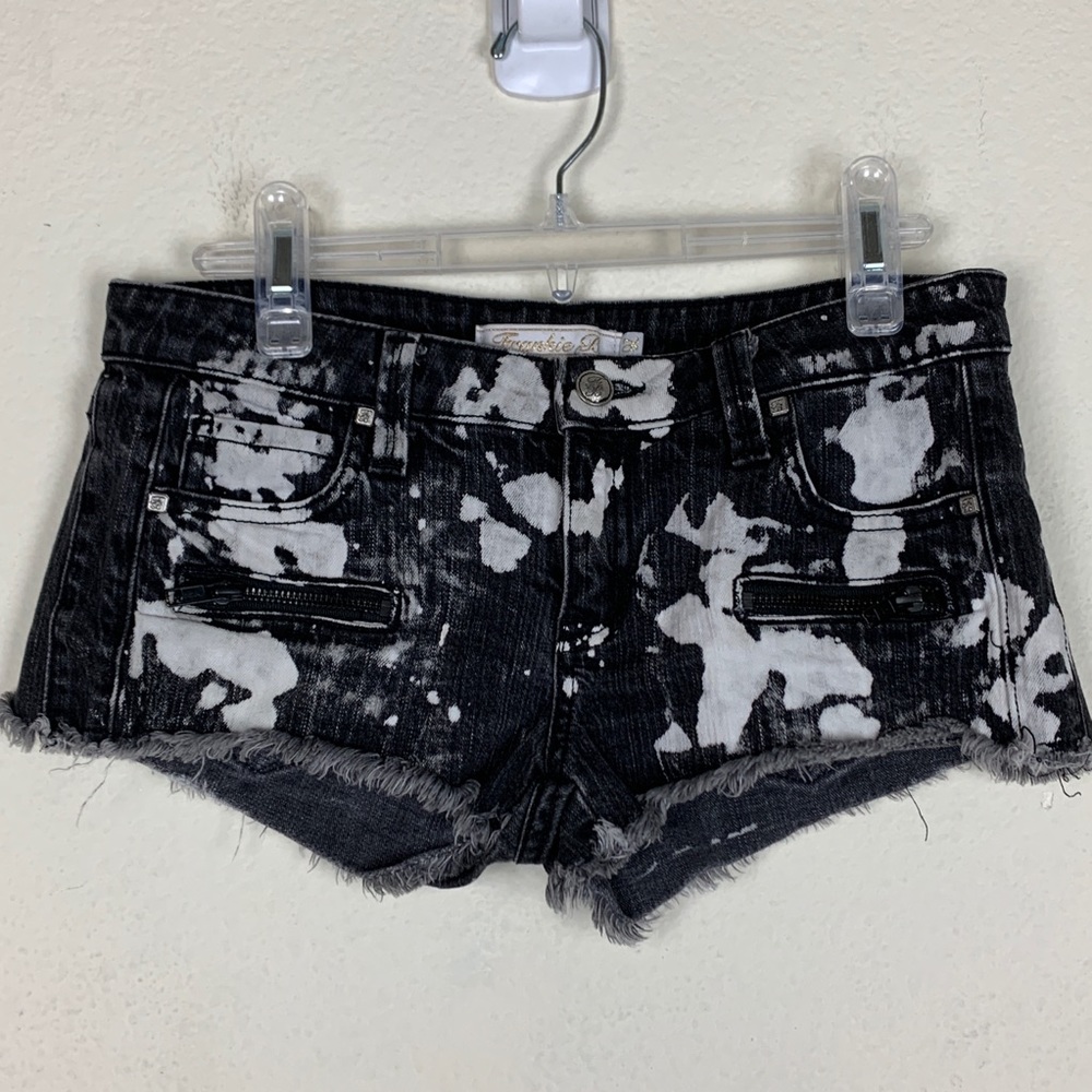 Frankie B.- Black & White CutOff Shorts